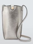 John Lewis Crossbody Phone Bag, Pewter