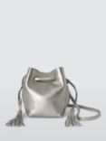 John Lewis Leather Mini Drawstring Shoulder Bag