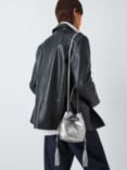 John Lewis Leather Mini Drawstring Shoulder Bag