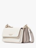 kate spade new york Double Up Leather Cross Body Bag, Warm Taupe/Multi