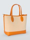 kate spade new york Bleecker Small Canvas Leather Tote Bag, Turmeric Root