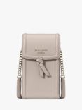 kate spade new york Knott Leather Phone Cross Body Bag, Warm Taupe