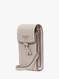 kate spade new york Knott Leather Phone Cross Body Bag, Warm Taupe