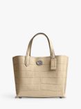 Coach Willow 24 Croc Leather Tote Bag
