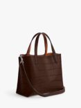 Coach Willow 24 Croc Leather Tote Bag, Maple