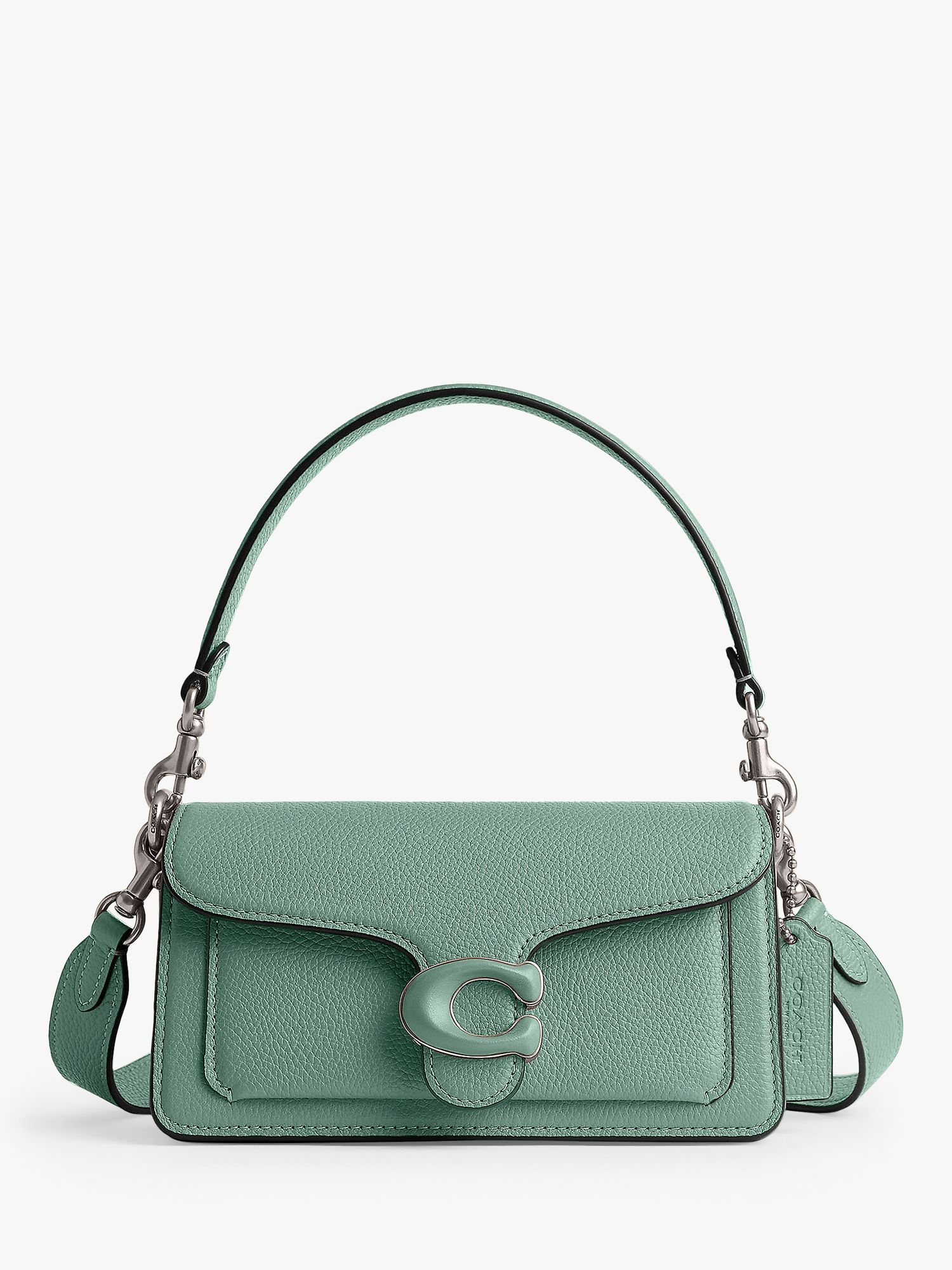 Coach Tabby 20 Leather Shoulder Bag, Aquamarine