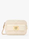 CHARLES & KEITH Eleni Chevron Cross Body Bag, Cream