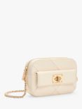 CHARLES & KEITH Eleni Chevron Cross Body Bag, Cream