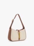 CHARLES & KEITH Cesia Canvas Shoulder Bag, Chocolate