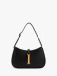 CHARLES & KEITH Cesia Faux Leather Shoulder Bag, Black