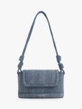 CHARLES & KEITH Sabine Fabric Cross Body Bag, Demin Blue