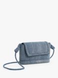 CHARLES & KEITH Sabine Fabric Cross Body Bag, Demin Blue