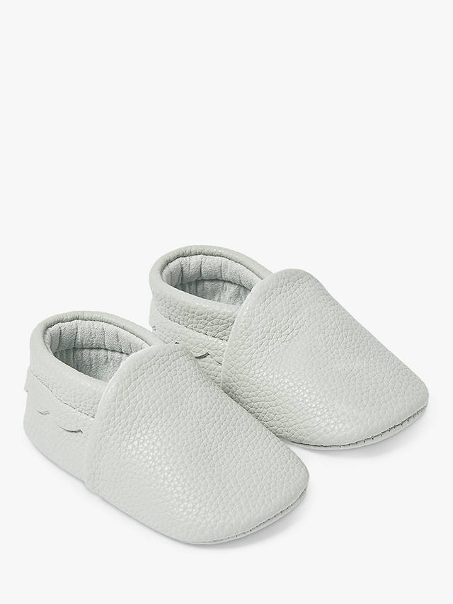 Katie Loxton Baby Scalloped Pram Shoes, Pale Grey