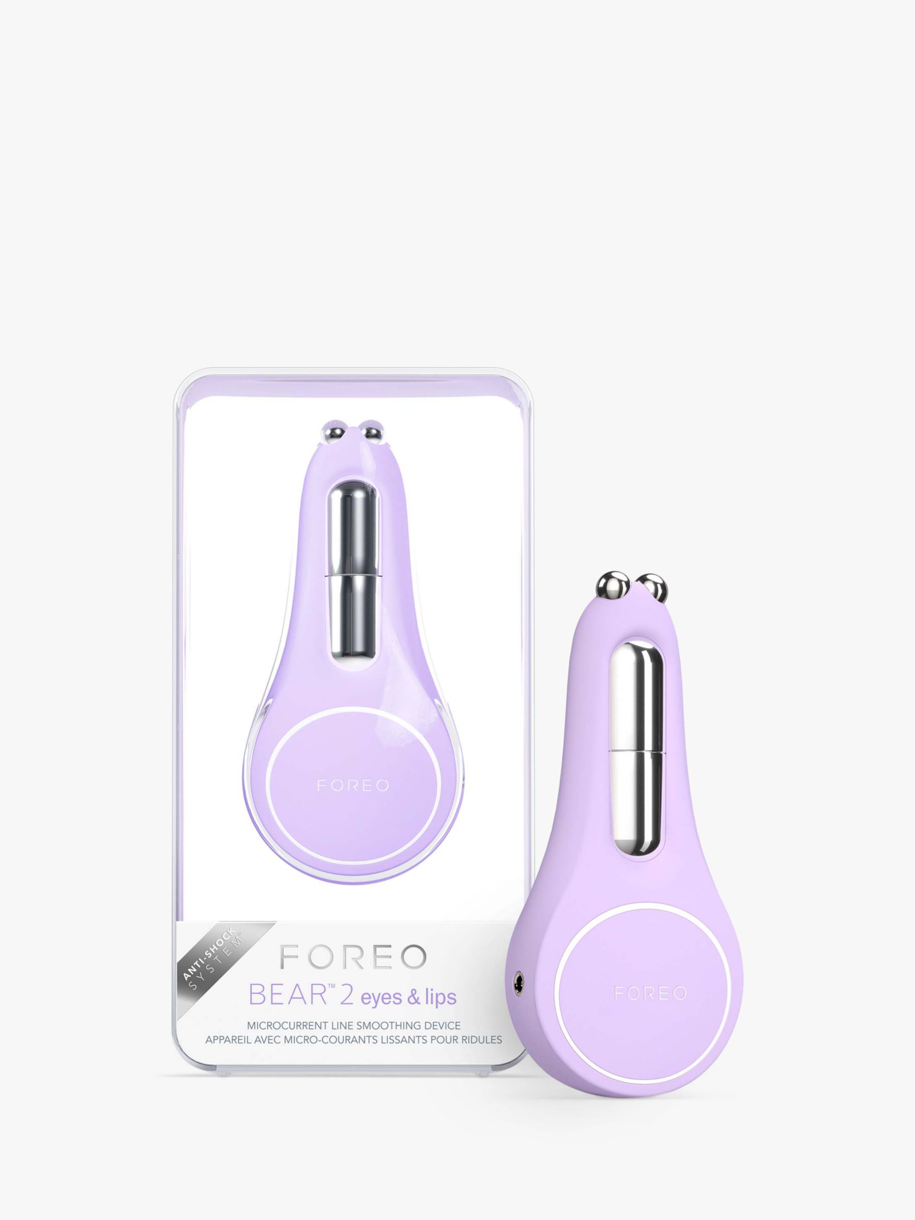 FOREO BEAR™ 2 Eyes & Lips Microcurrent Line Smoothing Device, Purple 1