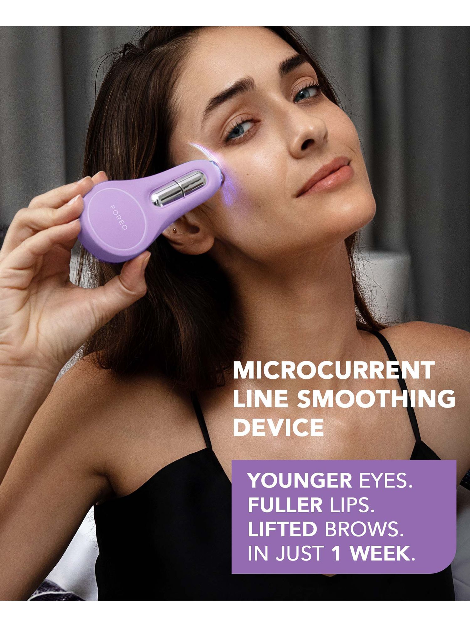 FOREO BEAR™ 2 Eyes & Lips Microcurrent Line Smoothing Device, Purple 2