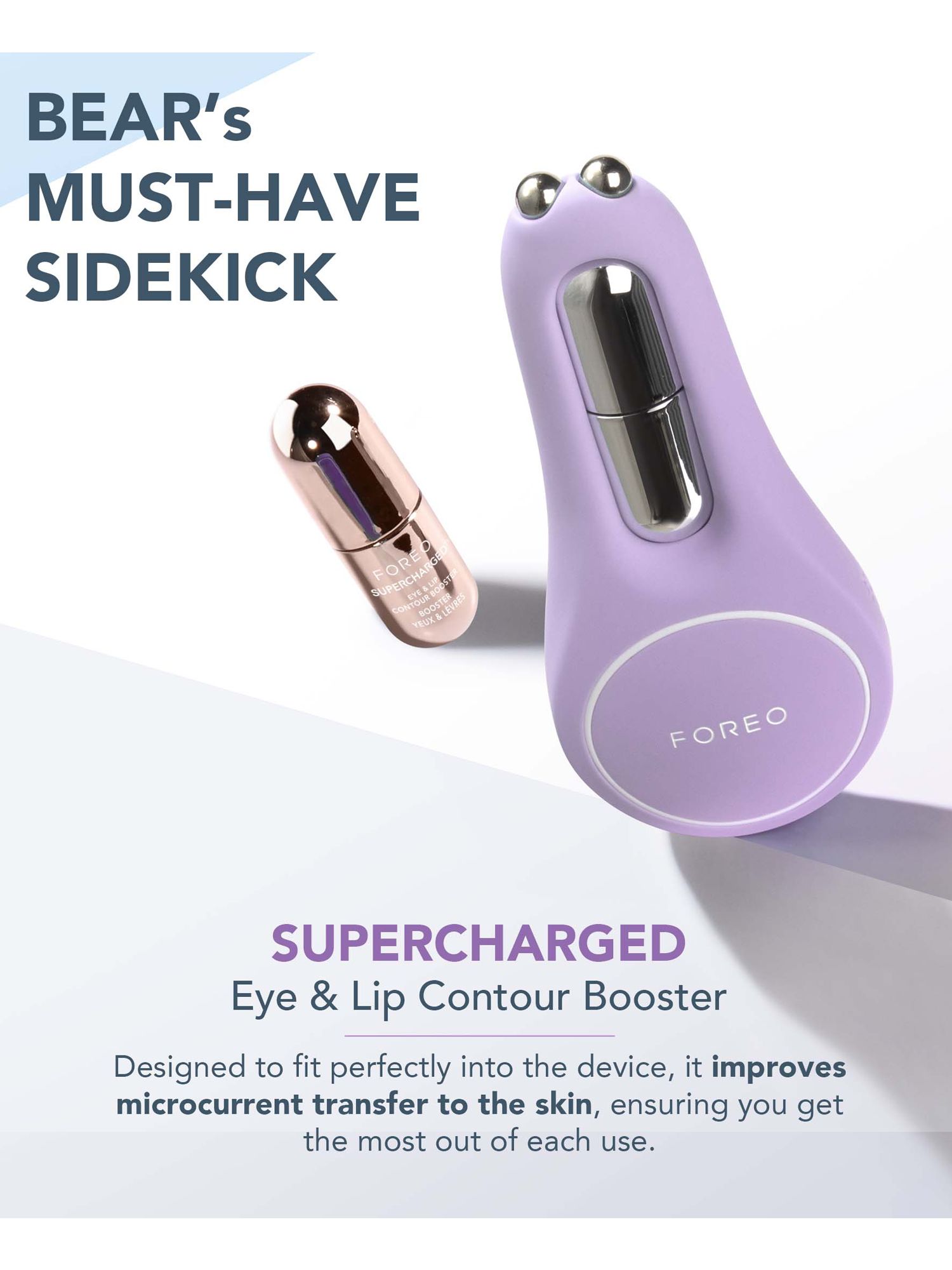 FOREO BEAR™ 2 Eyes & Lips Microcurrent Line Smoothing Device, Purple 5
