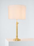 John Lewis Adjustable Lamp Base, Antique Brass