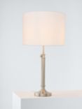 John Lewis Adjustable Lamp Base, Brushed Steel