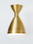 John Lewis Oscar Wall Light, Brass