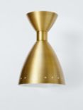 John Lewis Oscar Wall Light, Brass