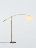 John Lewis Adler Arc Floor Lamp, Brass