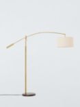 John Lewis Adler Arc Floor Lamp, Brass