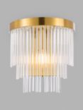 John Lewis Shiminista Chandelier Wall Light, Matte Brass