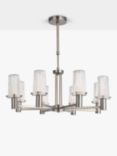 John Lewis Valencia 8 Arm Pendant Ceiling Light, Industrial Black