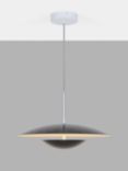 John Lewis Duomo LED Pendant Ceiling Light, Black/White