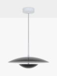 John Lewis Duomo LED Pendant Ceiling Light, Black/White