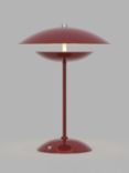 John Lewis Duomo LED Table Lamp, Deep Red/Silver