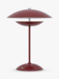 John Lewis Duomo LED Table Lamp, Deep Red/Silver