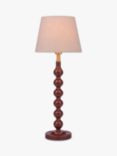 John Lewis Bobbin Table Lamp, Gloss Deep Red