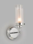 John Lewis Ribbed Glass Bathroom Wall Light