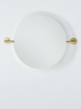 John Lewis Elegance Bathroom Mirror, Brushed Brass