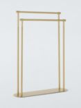 John Lewis Heritage Freestanding Double Towel Rail, Brass