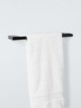 John Lewis Opus Single Towel Rail, 32cm, Black