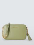 Michael Kors Delancey Leather Cross Body Bag, Light Sage