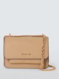 Michael Kors Claire Leather Cross Body Bag, Camel