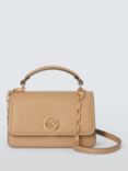 Michael Kors Delancey Leather Shoulder Bag, Camel