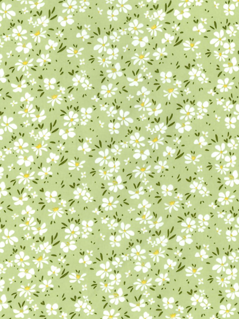 Rose & Hubble Daisy Cotton Poplin Fabric, Meadow