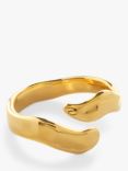 Monica Vinader The Wave Wrap Ring, Gold