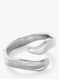 Monica Vinader Wave Open Wrap Ring, Silver