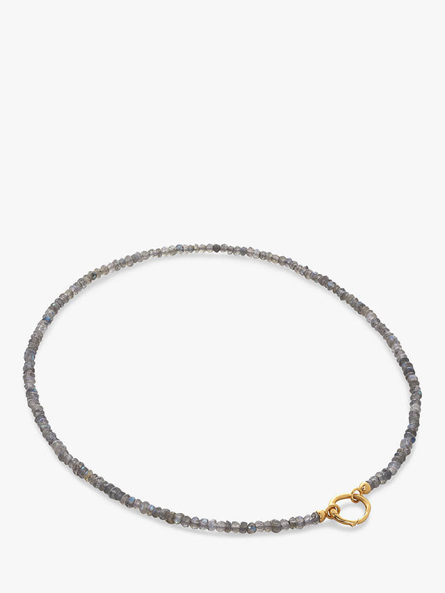 Monica Vinader Capture Labradorite Beaded Necklace, Gold