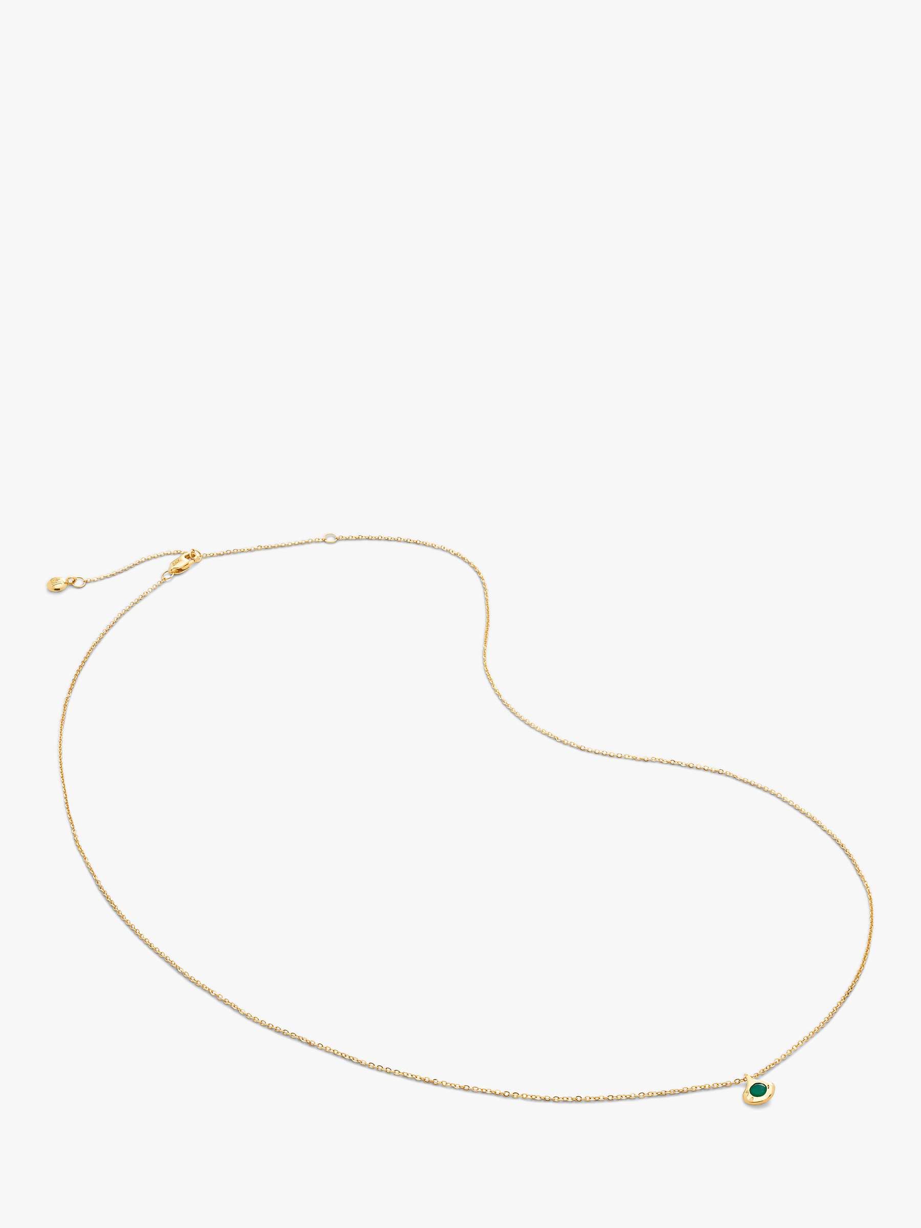 Buy Monica Vinader Siren Gemstone Necklace, Gold Online at johnlewis.com