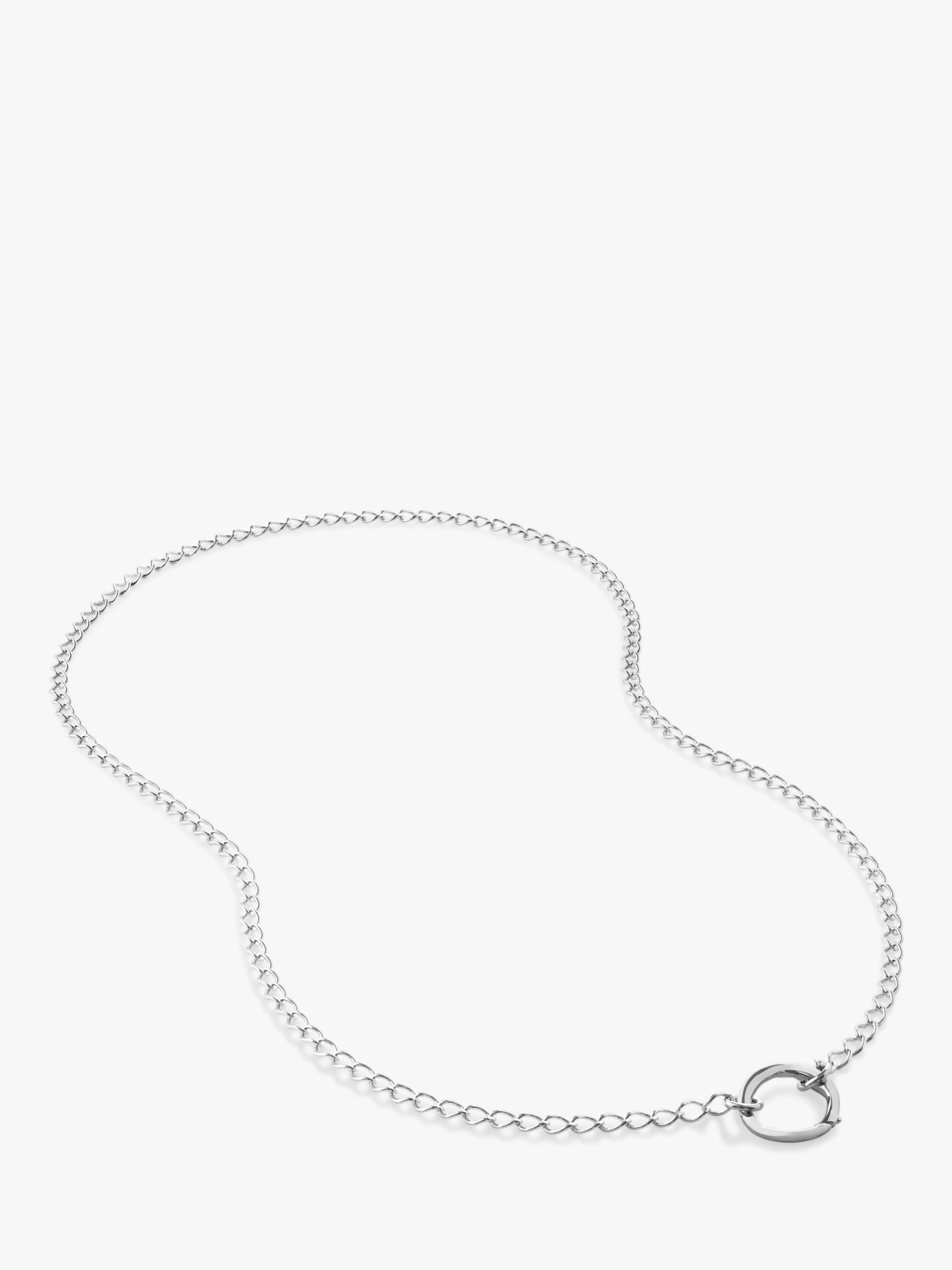 Monica Vinader Capture Chain Necklace, Silver at John Lewis & Partners