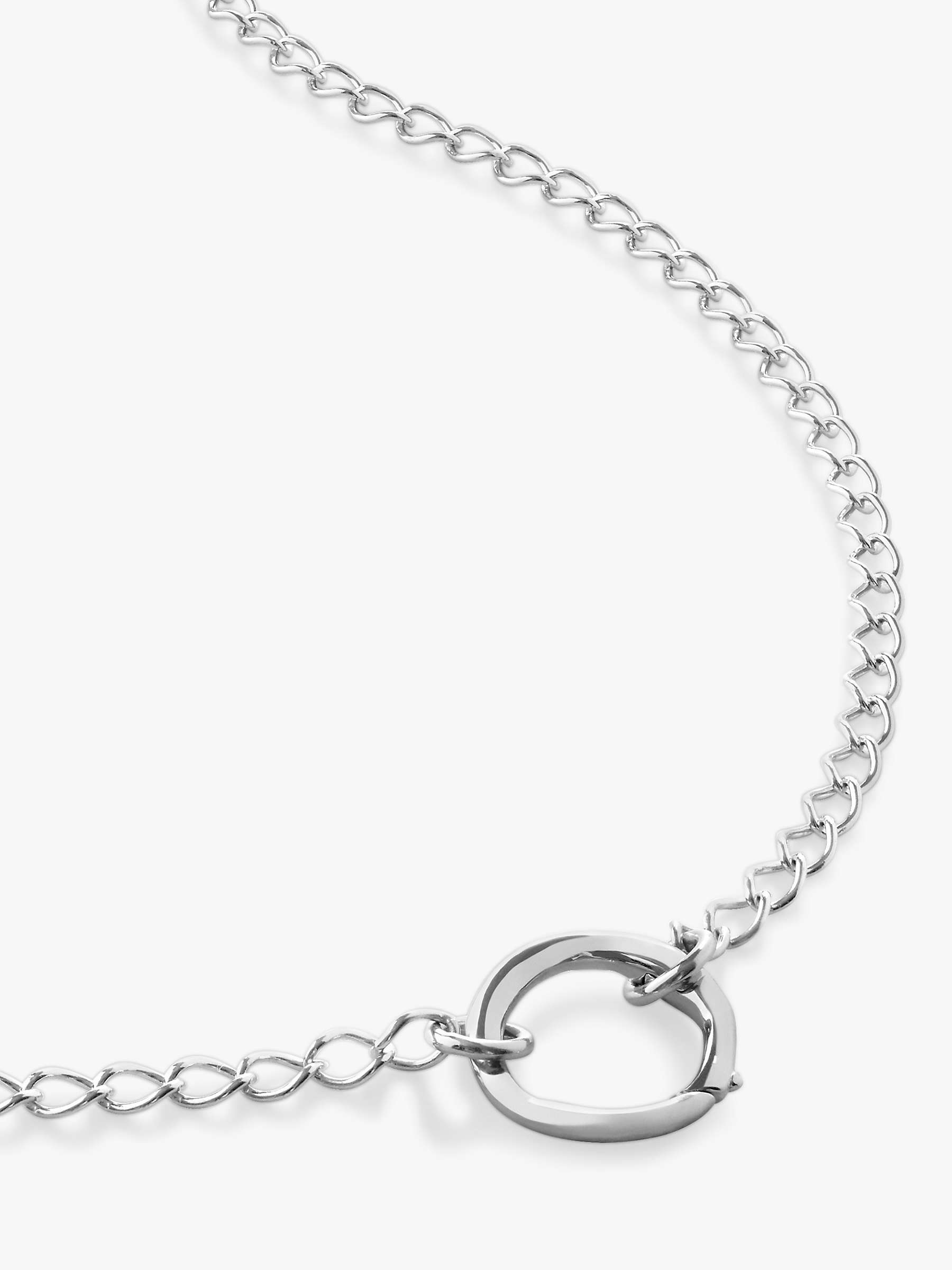 Buy Monica Vinader Capture Chain Necklace, Silver Online at johnlewis.com