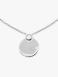 Monica Vinader Lab Grown Diamond Engravable Pendant Necklace