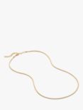 Monica Vinader Thin Snake Chain Necklace, Gold