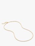 Monica Vinader Round Thin Snake Chain Necklace